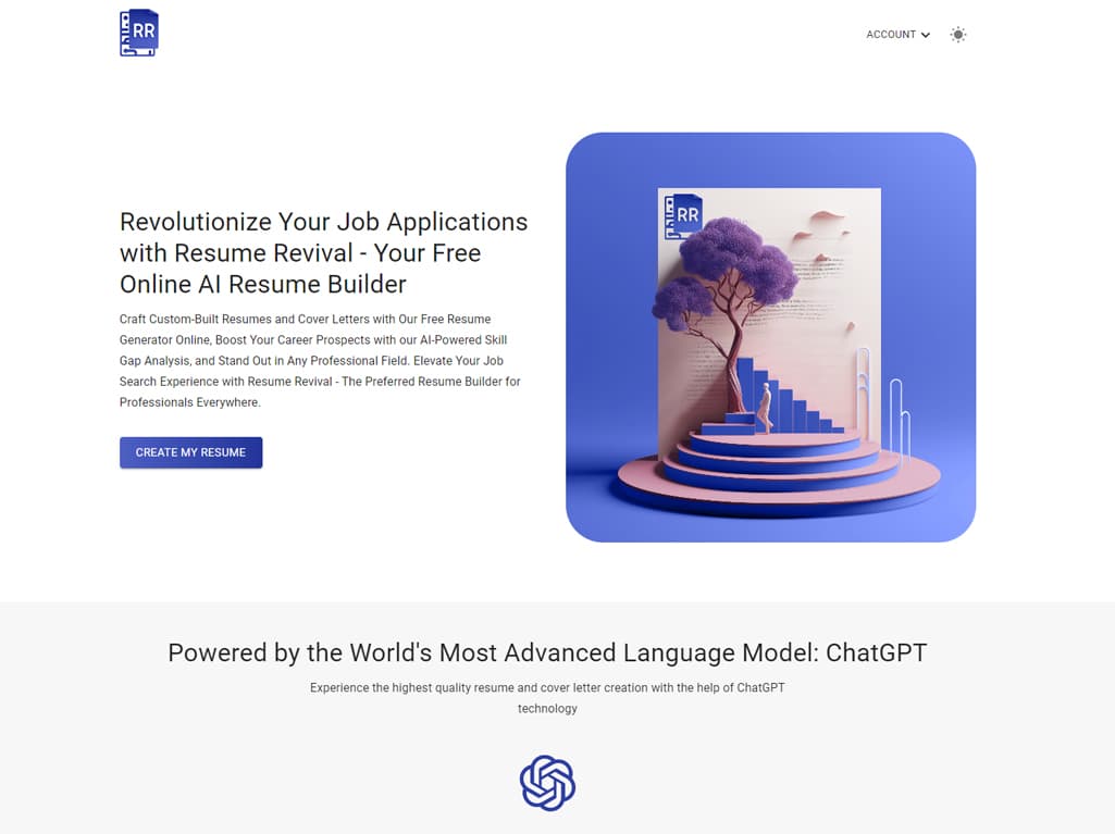 Resume Revival landing page